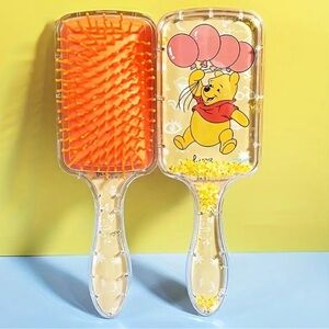 NEW| Happy Best Day Pooh Bear Square Confetti Paddle Hair-Comb